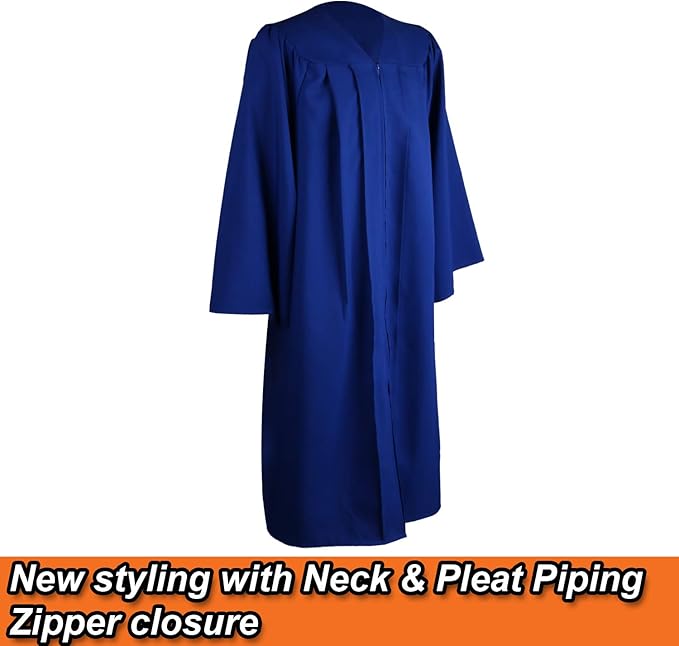 OSBO GradSeason Matte Graduation Cap and Gown 2025 Set with Tassel for High School & College 10 Colors