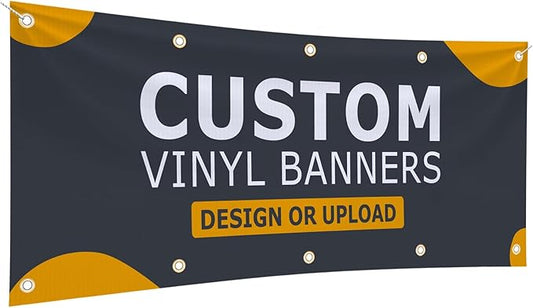 GotPrint Custom Banner 13oz Matte | Personalized Custom Vinyl Banner for Grand Openings, Graduations, Parties, Event Promotions | Add Your Text, Logos, Image, Indoor or Outdoor Use, 4 ft x 10 ft