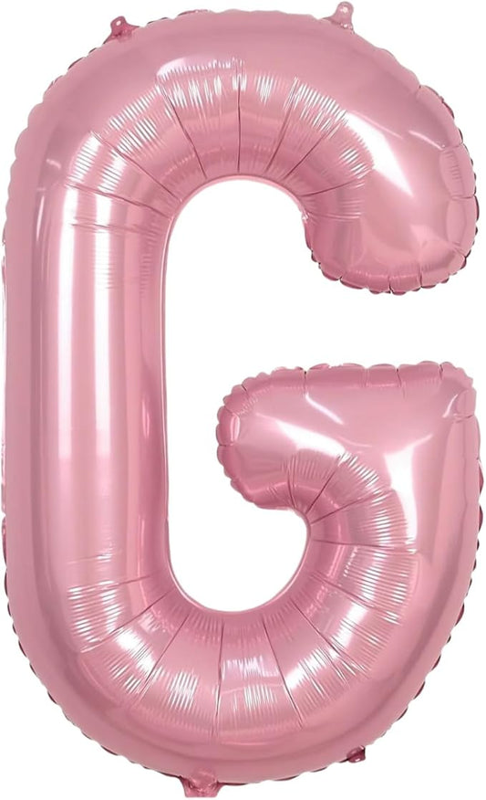 Pink Letter G Balloons,40 Inch Balloons Letter G Mylar Helium Large Pink G Balloon for Birthday Party Anniversary Decorations
