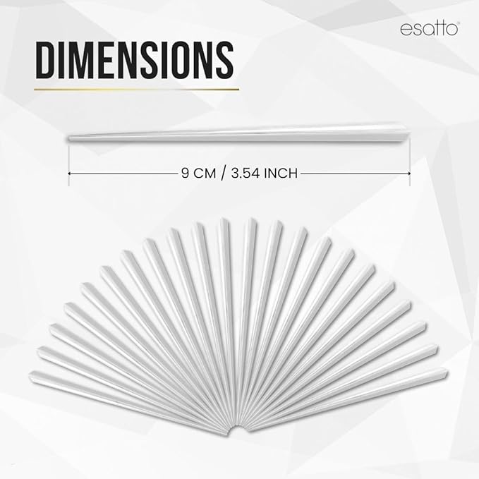 10000 Pcs Cocktail Picks Prism 7.62cm (3") - Sleek, Stylish Garnish for Cocktails, Perfect Plastic Toothpicks for Appetizers & Drinks, Versatile Fancy Skewers Food Pick for Charcuterie Parties