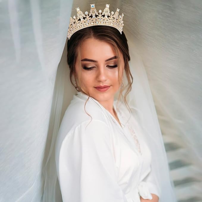 COCIDE Tiaras and Crowns for Girls and Women - Rhinestones Queen Tiara Princess Crown for Parties, Bridesmaids, Wedding, Halloween, Cosplay, Gift