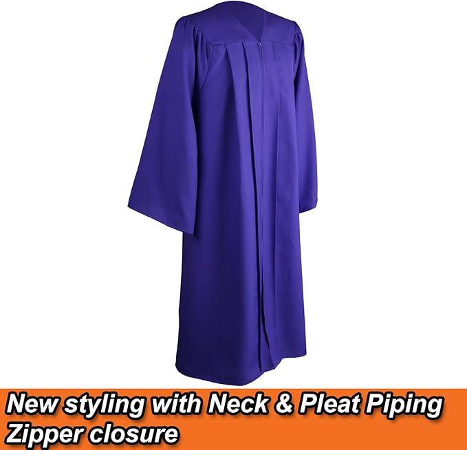 OSBO GradSeason Matte Graduation Cap and Gown 2025 Set with Tassel for High School & College 10 Colors