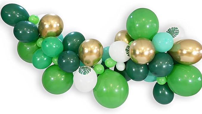 Dark Green Balloons, 66pack 12inch Green Latex Party Balloons for Birthday, Graduation, St. Patrick's Day, Christmas, Baby Shower, Dinosaur Party, Anniversary Party Decorations