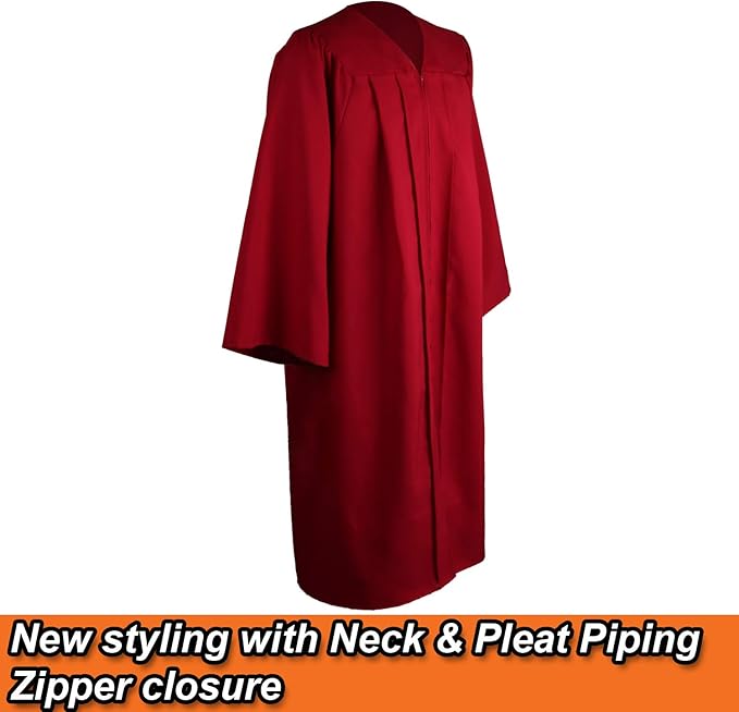 OSBO GradSeason Matte Graduation Cap and Gown 2025 Set with Tassel for High School & College 10 Colors