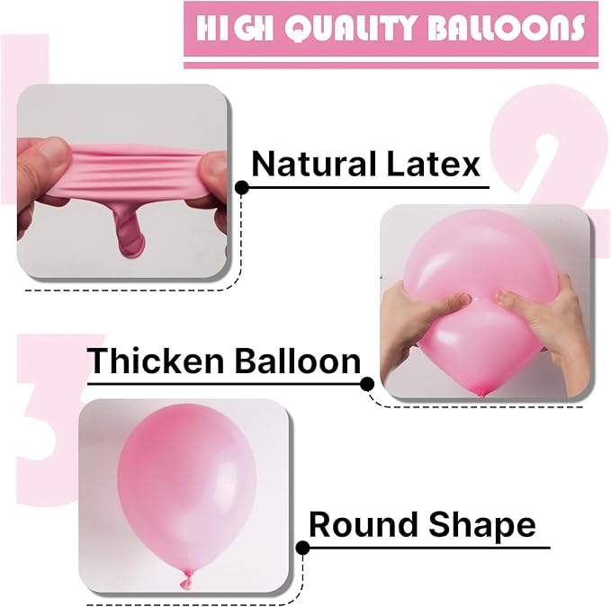 PartyWoo Baby Pink Balloons 50pcs 12 Inch Pastel Light Pale Pink Balloons for Girl Baby Shower Gender Reveal Engagement Wedding Anniversary Graduation Princess Birthday Party Decorations Pink-Q09