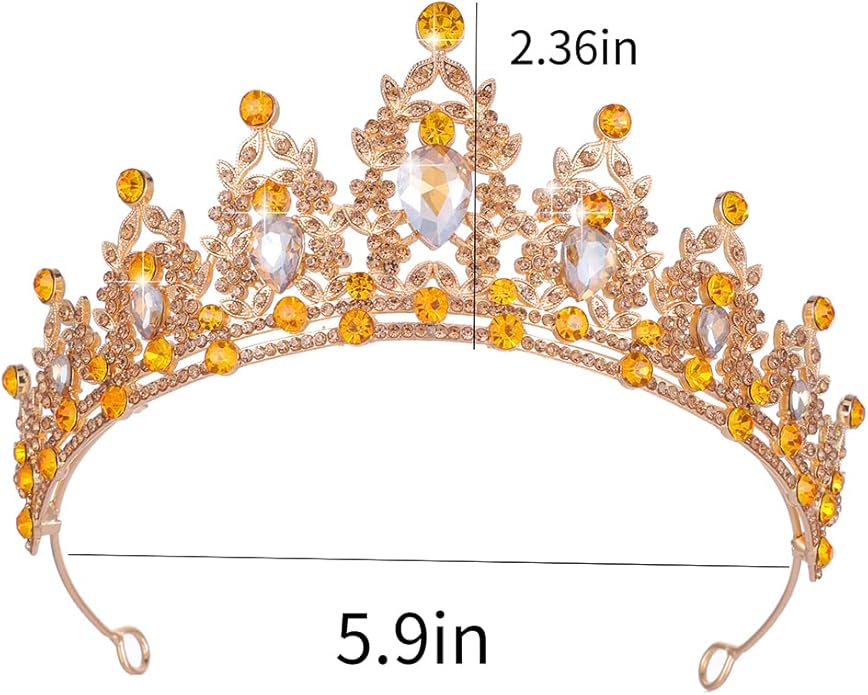 Kamirola - Queen Crown and Tiaras Princess Crown for Women and Girls Crystal Headbands for Bridal, Princess for Wedding and Party（01）