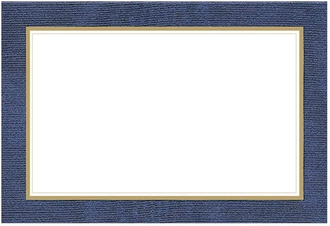 Caspari Moiré Place Cards in Blue, 50 Included