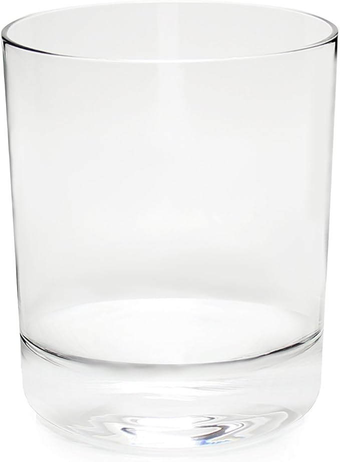 Whiskey Glasses, Set of 4, Made in Europe, 100% Lead-Free Crystal, Smooth Rim, Gift-Boxed, Dishwasher-Safe (Classic Double Old Fashioned)