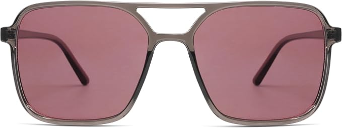 SOJOS Trendy Vintage Aviator Square Sunglasses For Womens Mens Retro 70s UV400 Women Sun Glasses SJ2327