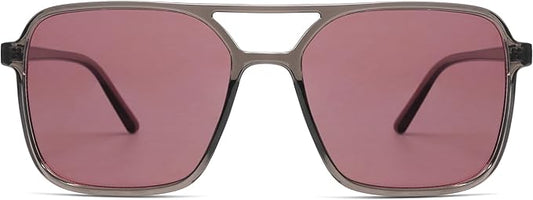 SOJOS Trendy Vintage Aviator Square Sunglasses For Womens Mens Retro 70s UV400 Women Sun Glasses SJ2327
