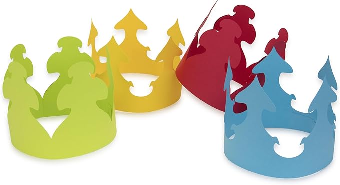 Hygloss Bright Colors Paper Crowns 24 Pack - Paper Crowns for Kids to Decorate - Craft Activity - Blank Crown for Adults - Perfect for Parties, Celebrations - DIY Crown Crafts