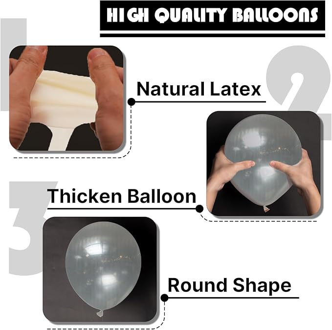 PartyWoo Balloons 100 pcs 12 Inch Transparent Bubble Balloons Bubbles for Party Decoration Graduation Bridal Birthday Baby Shower Wedding Party Decorations Clear-Y2