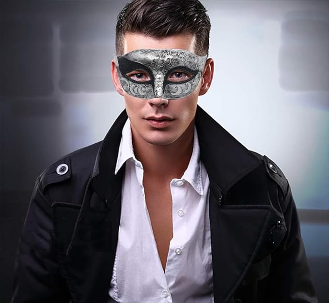 Coddsmz Couple Masquerade Mask Set - Venetian & Mardi Gras Mask for Women & Men