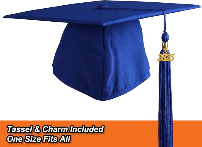 OSBO GradSeason Matte Graduation Cap and Gown 2025 Set with Tassel for High School & College 10 Colors
