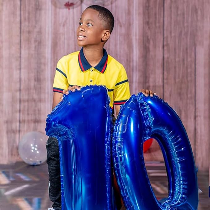 40 inch Navy Blue Number Balloon Dark Blue 1 Balloons Giant Foil Helium Balloons Blue Number 1 Balloon for 1st Birthday Party Decorations