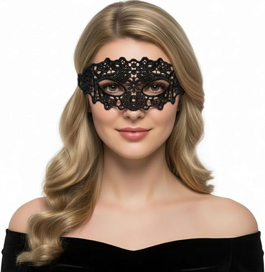 Exlinonline Lace Masquerade Mask Elastic,Fit for Adult,Soft Gentle Material,Specially For Costume,Thememed Party
