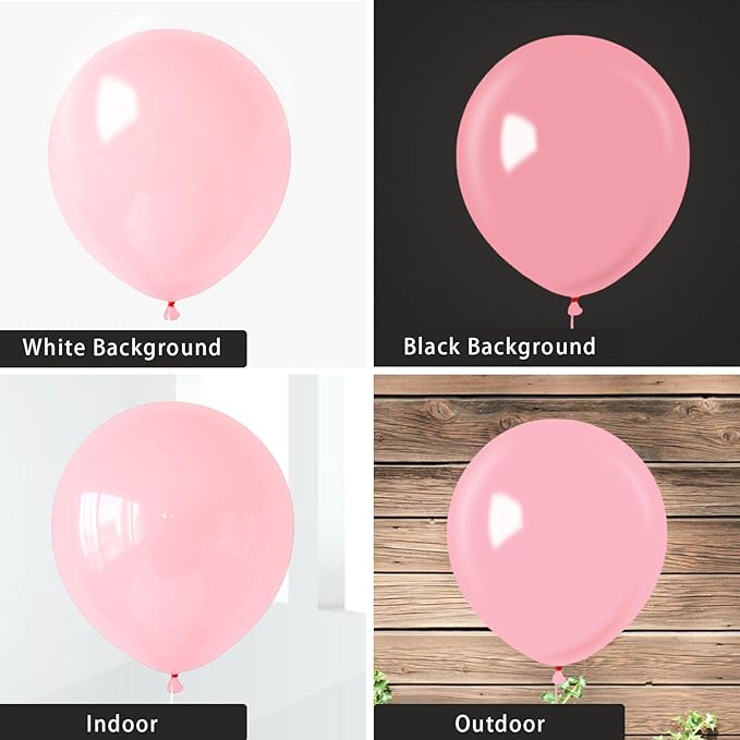 Pastel Pink Balloons 145 pcs Light Pink Brthday Decorations Different Sizes of 18 12 10 5 Inch Baby Pink Balloons for Gender Reveal Balloons Garland Balloon Arch as Birthday Party Decorations