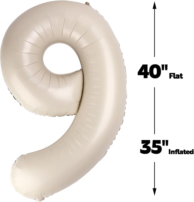 Foil 40 Inch Big Cream White 29 92 Balloon Number, Giant Happy 29 92 Birthday Party Supplies, Large 29 92 Balloons Anniversary Party Engagement Decorations