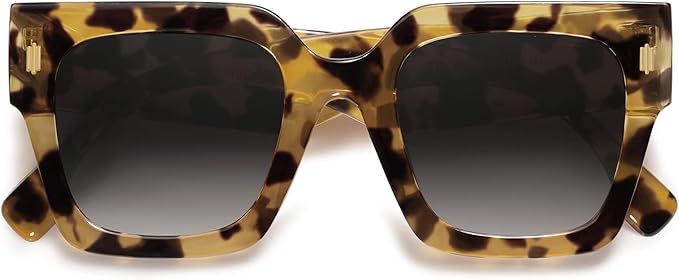 SOJOS Vintage Oversized Square Sunglasses for Women,Retro Womens Luxury Big Large Sun Glasses UV400 SJ2194