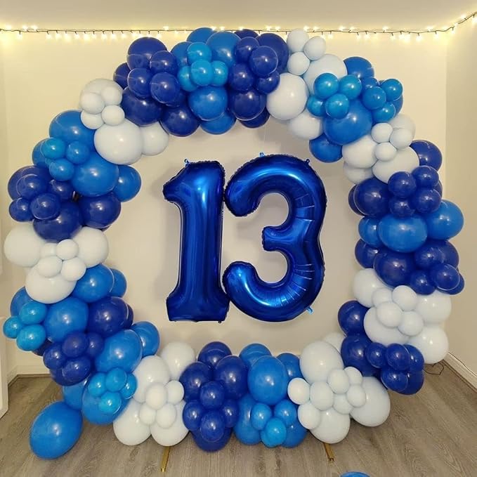 Bezente Pro Duralatex Royal Blue Balloons - 3.2g Premium 100 Pack 12 inch Blue Balloons for Long-Lasting Professional Party Decorations, Large Birthday Graduation Wedding