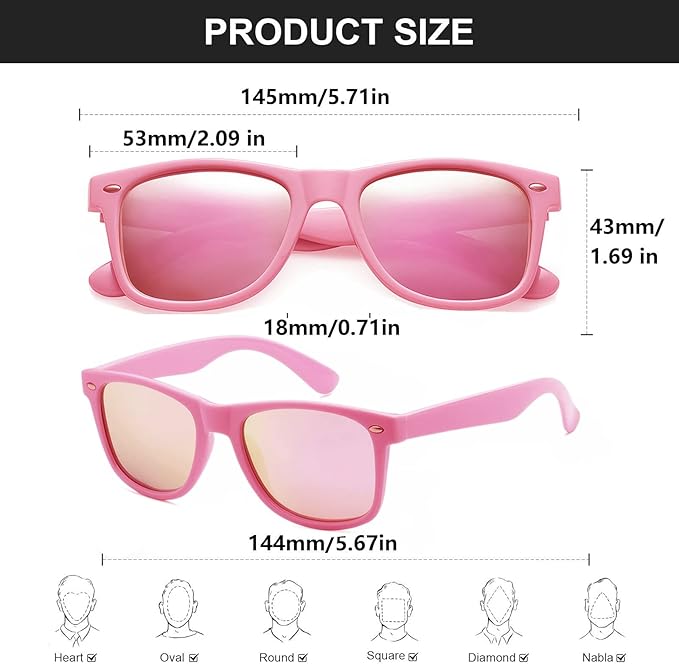 Fsmiling Pink Sunglasses Bulk Adult Party Sunglasses 80s Sunglasses Pack for Men Women Party Favors-10Pack