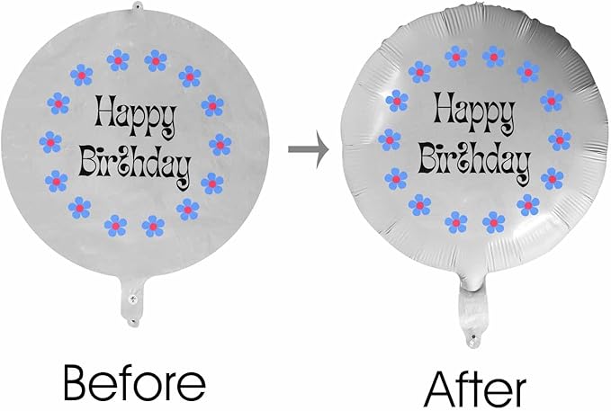 DIYKST Custom 18" Balloons with Logo Personalized Balloon with Photo Text Face on Balloon Design Your Own Balloons