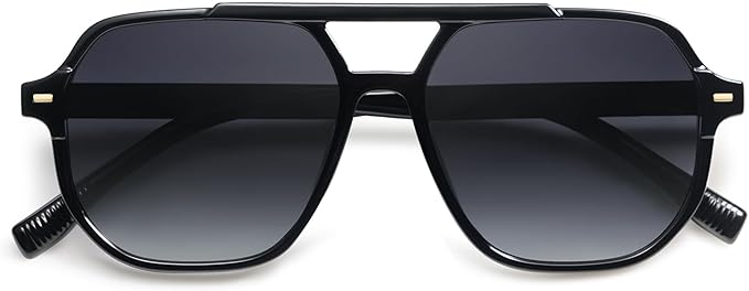 SOJOS Retro Trendy Aviator Polarized Sunglasses Men Women Vintage 70s Square Stylish Frame Sun Glasses SJ2283