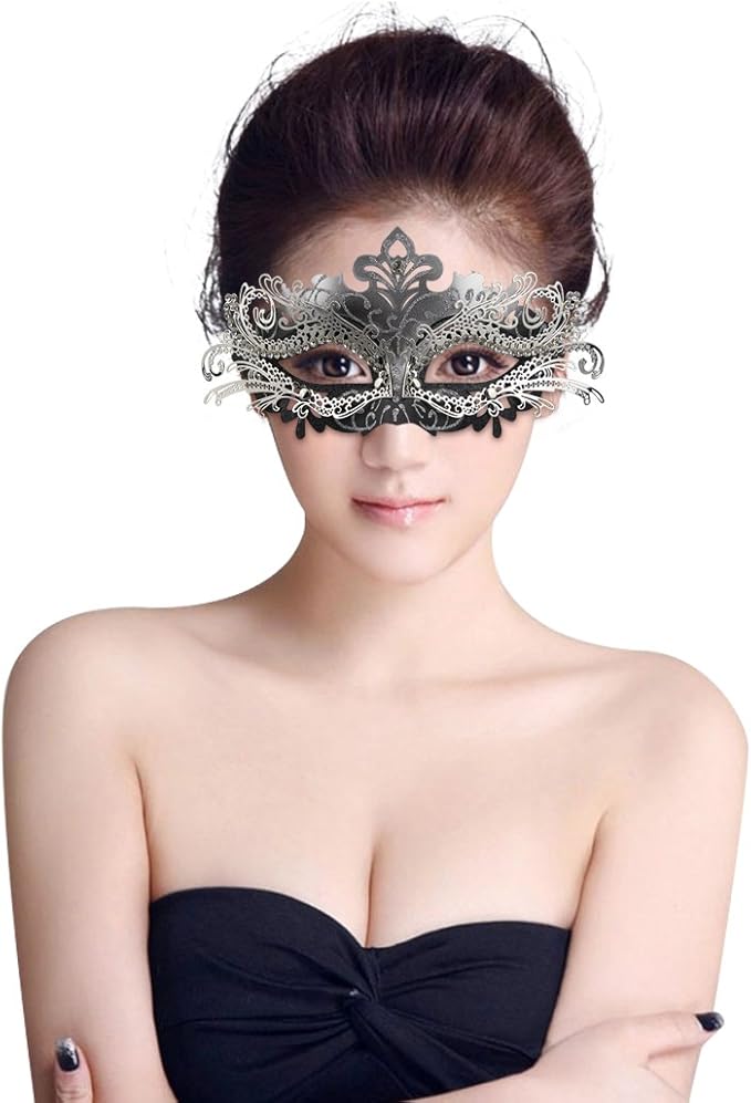 Coddsmz Couple Masquerade Mask Set - Venetian & Mardi Gras Mask for Women & Men