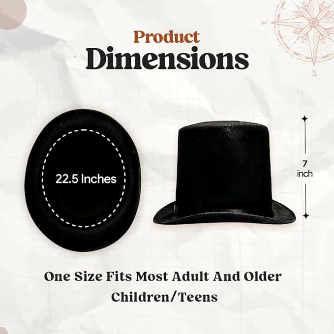 Funny Party Hats Top Hats for Adults Dress Up Hats Costume Party Hats for Men Women Unisex