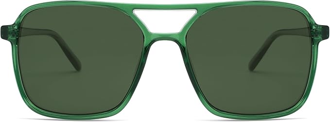 SOJOS Trendy Vintage Aviator Square Sunglasses For Womens Mens Retro 70s UV400 Women Sun Glasses SJ2327