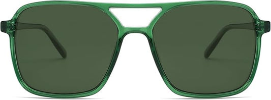 SOJOS Trendy Vintage Aviator Square Sunglasses For Womens Mens Retro 70s UV400 Women Sun Glasses SJ2327