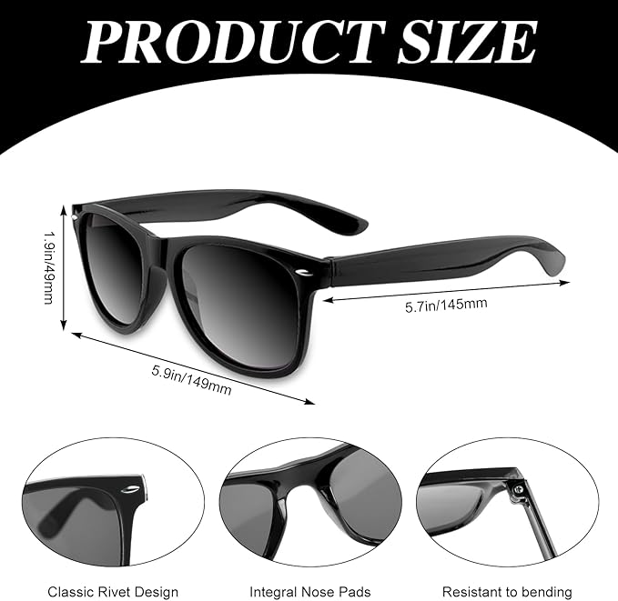 Colorful Party Sunglasses Bulk 20 Packs for Wedding Beach Summer Pool Party Supplies Goodie Bags Stuffers