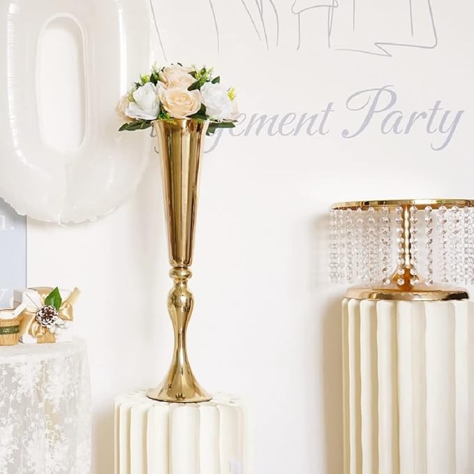 Artificial Flowers Kissing Ball, 2 Pcs Faux Flower Balls Fake Flower 15 Heads Plastic Roses with Base Wedding Bouquets Party Table Decor Home Decor Bouquet for Wedding Centerpieces (Champagne White)