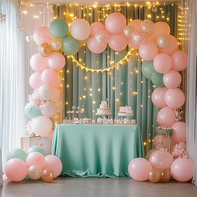 Pink Balloons 60 Pcs Light Pink Balloons 12 Inch Baby Pastel Pink Balloon for Arch Garland Birthday Party Baby Shower Gender Reveal Bridal Shower Wedding
