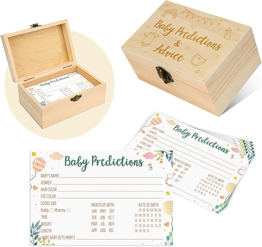 Zopedia Baby Prediction for Baby Shower, 50 Pcs Babies Shower Prediction Cards for Parents To Be, Funny Gender Reveal Guessing Game Activities for Party A04