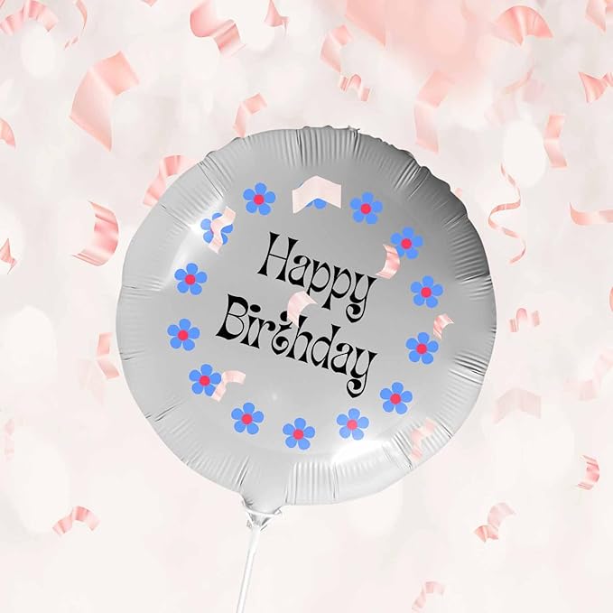DIYKST Custom 18" Balloons with Logo Personalized Balloon with Photo Text Face on Balloon Design Your Own Balloons