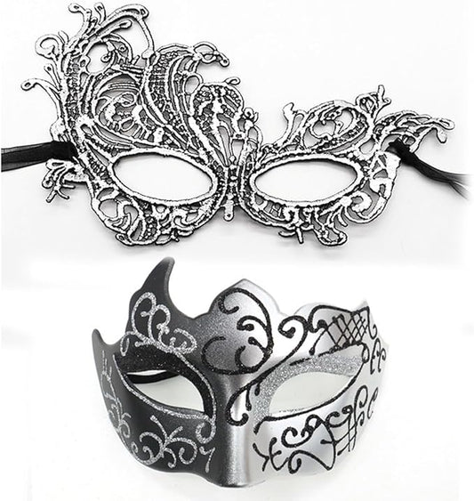 Masquerade Masks for Women Men Couple Lace Eye Mask for Venetian Carnival Halloween Party Ball Prom Costume Mardi Gras