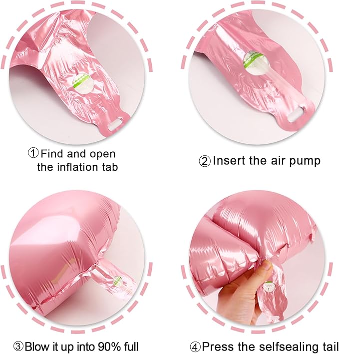 Pearlescent Pink Number 1 Balloon 40 inch, Number 1 Birthday Balloon for Boy Girl, Pearl Pink One Balloon for 1st 10 11 12 16 18 Birthday Party, Anniversary Celebration Number Balloons Decorations