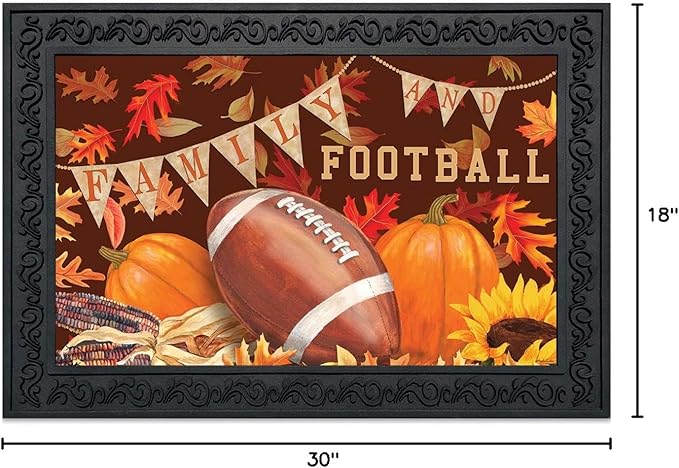Briarwood Lane Family & Football Fall Doormat