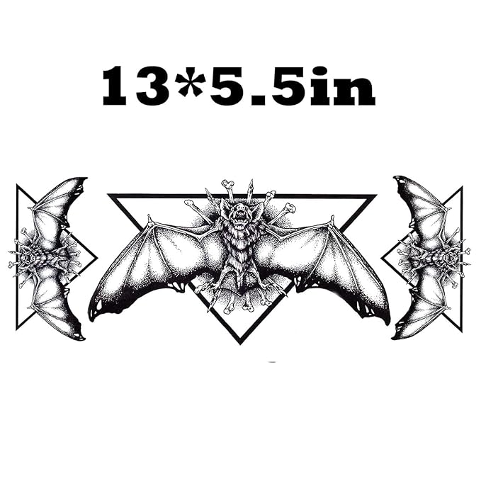 Large Temporary Tattoos Women Temporary Neck Tattoos Temporary Realistic Flower Chest Tattoo for Adults (Temporary Tattoos Sticker 14)