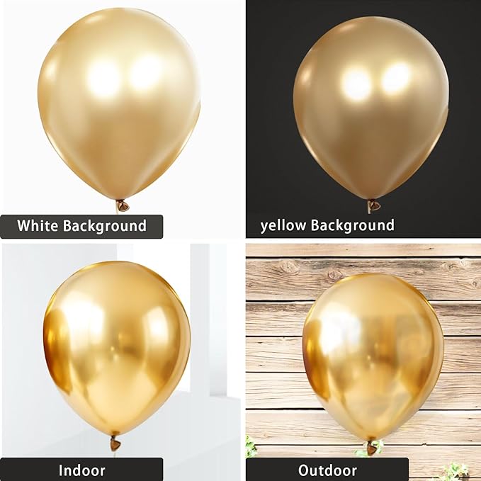 Metallic Gold Balloons 145 pcs Gold Metallic Balloon Arch Kit Different Sizes of 18 12 10 5 Inch Gold Balloons for Balloon Garland Kit or Balloon Arch as Birthday Party Decorations