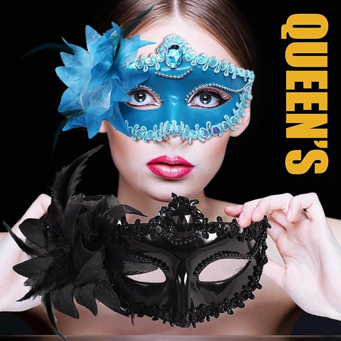 Masquerade Mask for Women Venetian Halloween Carnival Masks for Party Prom Ball