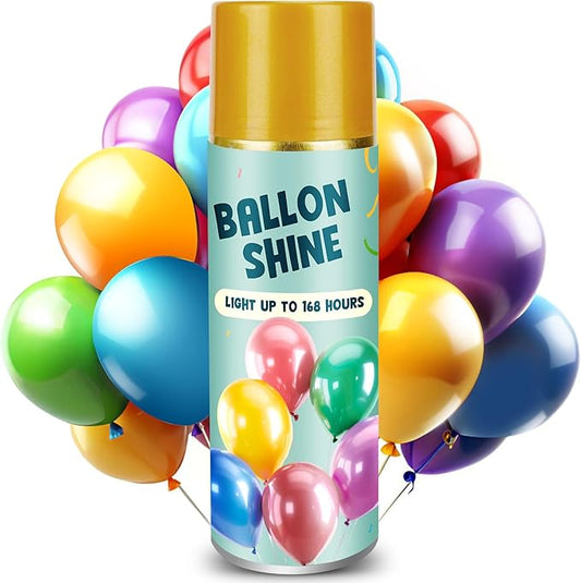 Balloon Shine Spray, 16 Oz High Shine Balloon Spray Odorless, Instant Shine and Lasting More than 7 Days, Waterproof, Perfect for Party, Weddings, and Other Celebrations