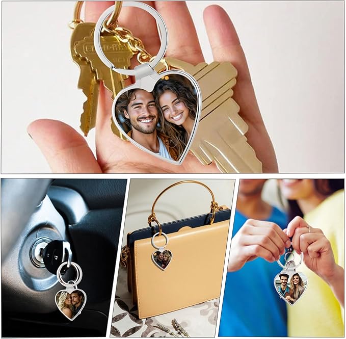 Customized Double Sided Keychain - Personalized Engraved Text/Number/Name Keychain, Custom Key chain Gift for Boyfriend