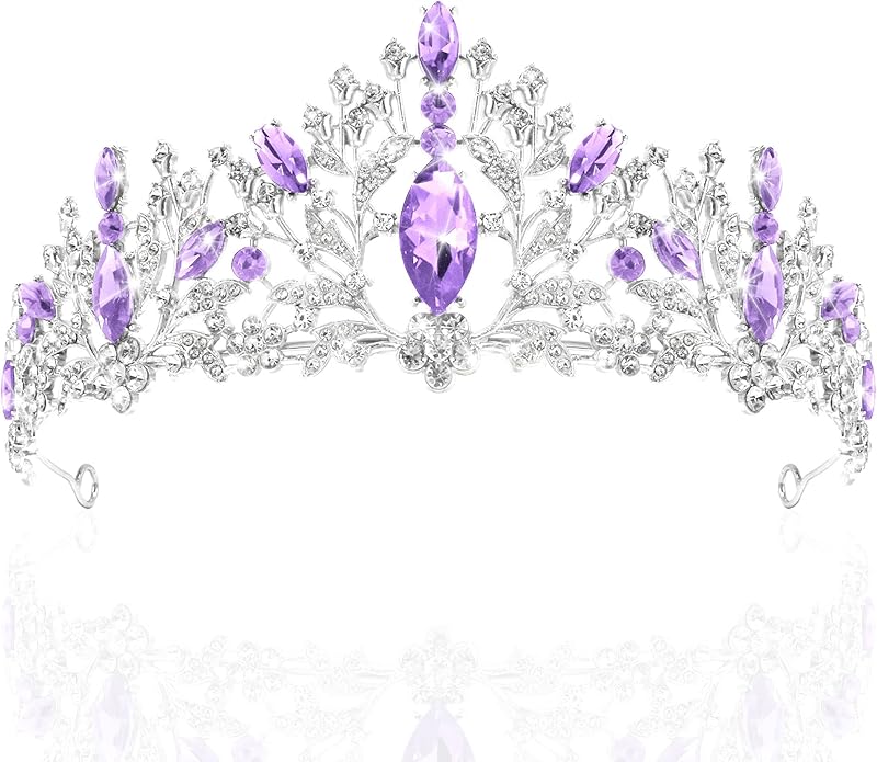 TAROSE Crowns for Women and Girls, Queen Crystal Gold Silver Tiaras with White Rhinestone and Combs, Goddess Crown for Wedding Bride Birthday Princess Bridal Shower Hair Accessories for Women