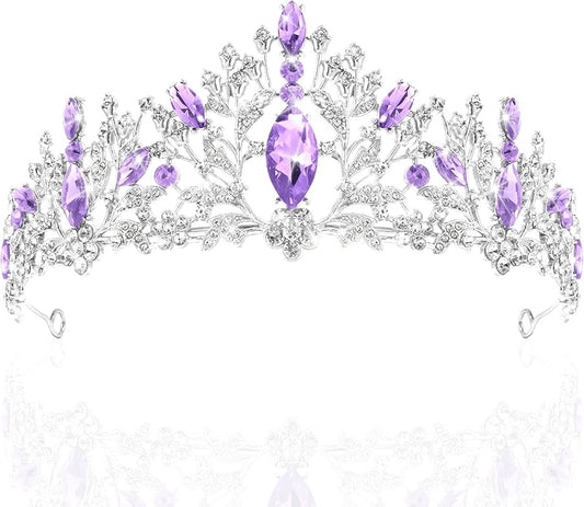 TAROSE Crowns for Women and Girls, Queen Crystal Gold Silver Tiaras with White Rhinestone and Combs, Goddess Crown for Wedding Bride Birthday Princess Bridal Shower Hair Accessories for Women