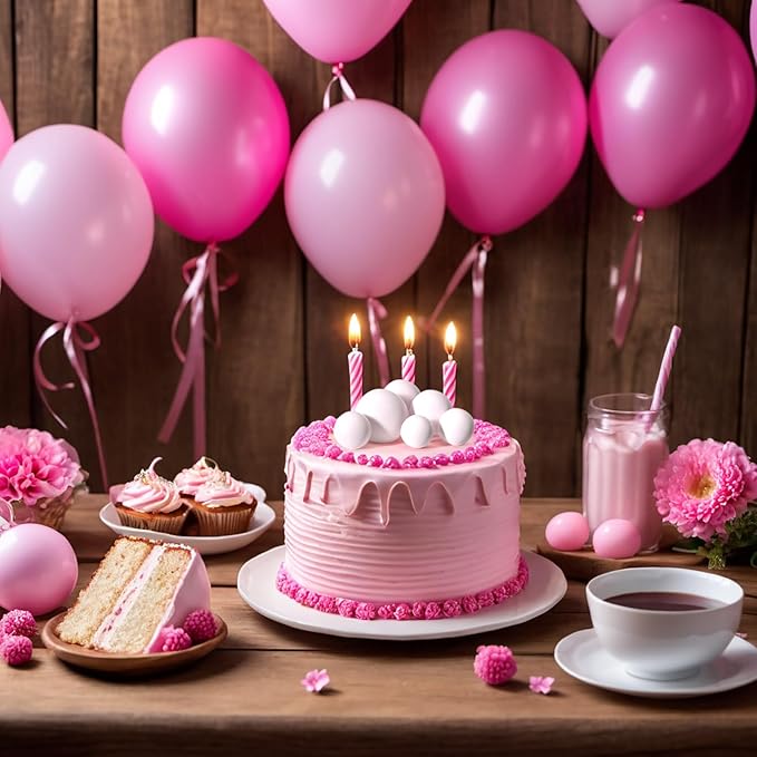 ASTARON 20 Pcs Ball Cake Topper Decorations Mini Balloons Cake Topper Sticks White Balls Cake Picks Cake Topper Balls Cake Decorations for Wedding Birthday Cake Decorations