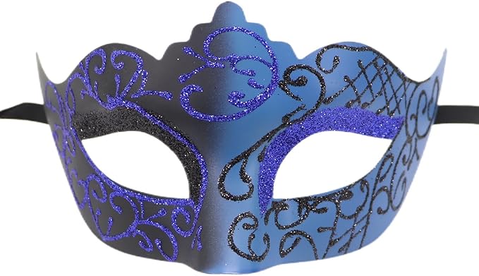 Coolwife Couples Masquerade Masks Metal Venetian Mardi Gras Party Evening Prom Costume Mask