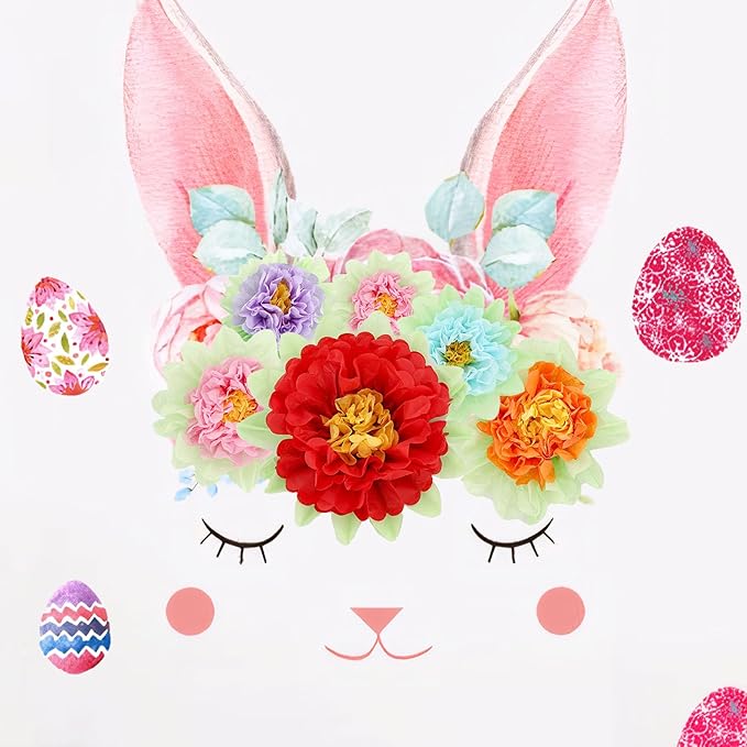 20 PCS Paper Flowers Decorations for Wall, 8 in Mexican Paper Flowers, Suitable for Wall Background Mexican Pompoms, Suitable for Carnival Crafts Birthday Party Decoration 5 Colors