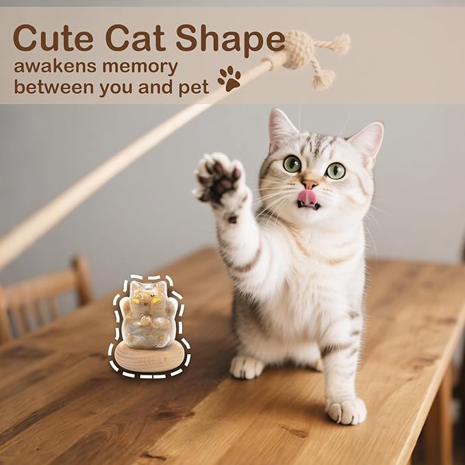 【NEW】Memorial Bottle for Pet Hair with Base, Cat Pet Fur Keepsake, Pet Hair Memorial Keepsake, Pet Memorial Gifts for Cats, Cat Keepsake Fur Holder Cat Whisker Jar Memory Sympathy Gift Vials for Cat